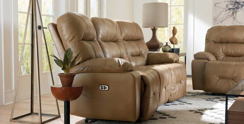 Best home furnishings leather recliner couch